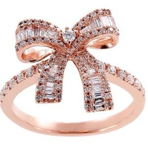 EFFY Rose Gold and Diamond Ring size 6.5